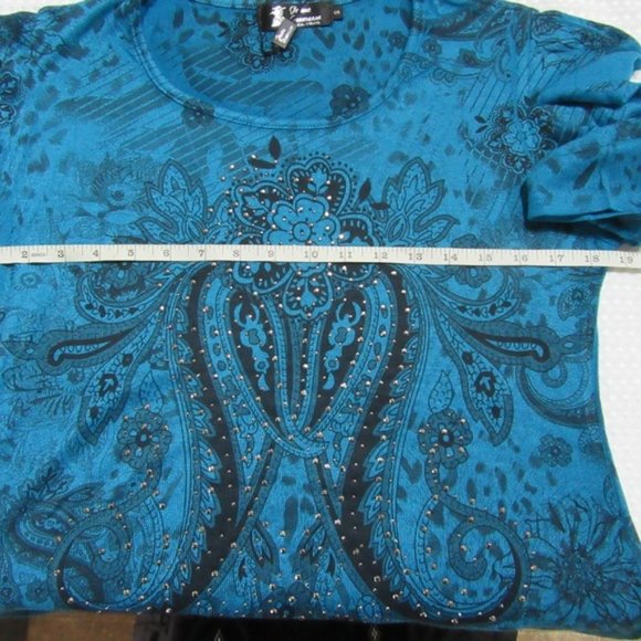 NEW  Blue Bling dress says small appears larger Check - Picture 11 of 16